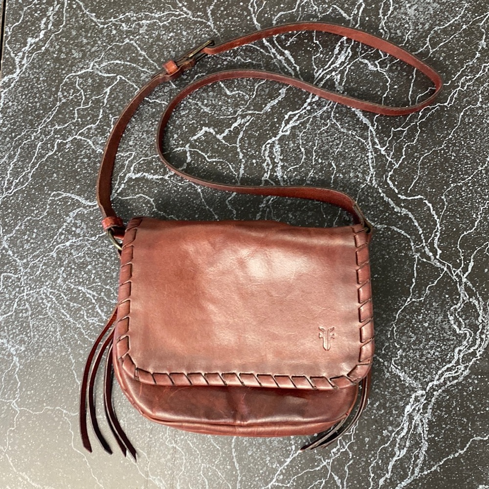 Frye Brown Leather Crossbody Bag